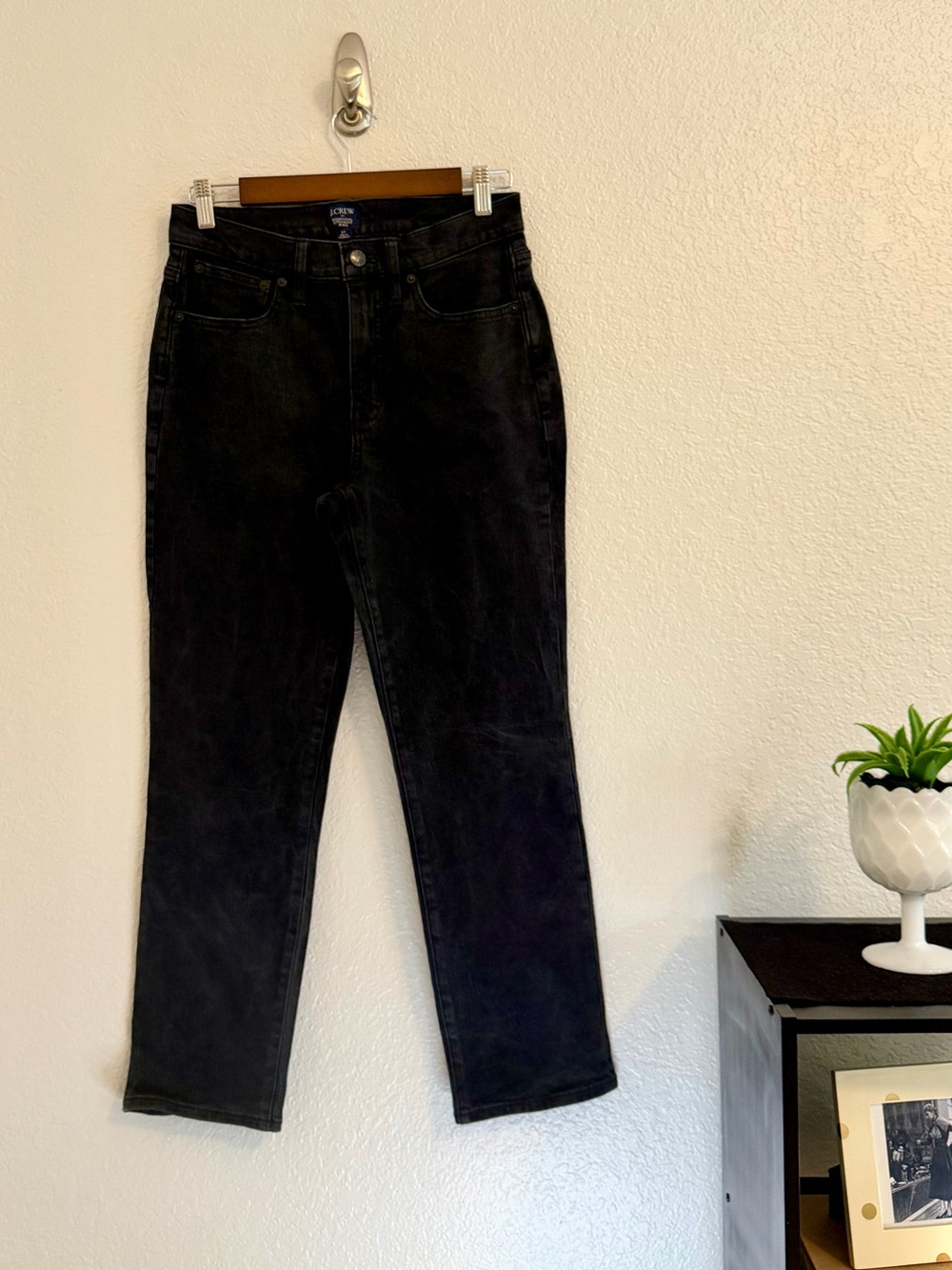 J. Crew Essential Straight Jean Black Size 27